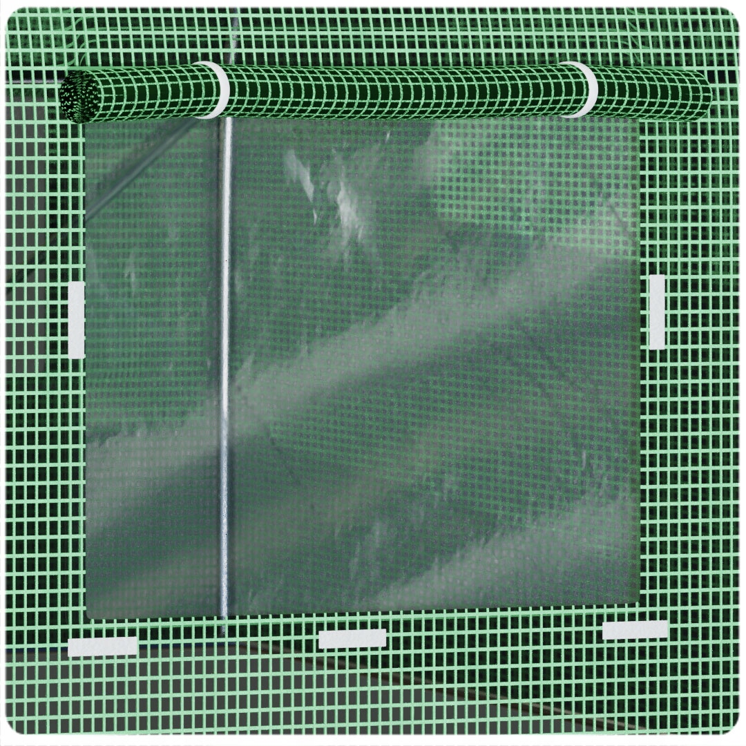 Tunel foliowy 18 m² 600 x 300 cm zielony Długość 600 cm