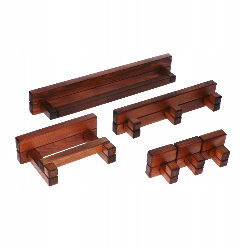 Sada doplňků do koupelny 6 kusů Dřevo