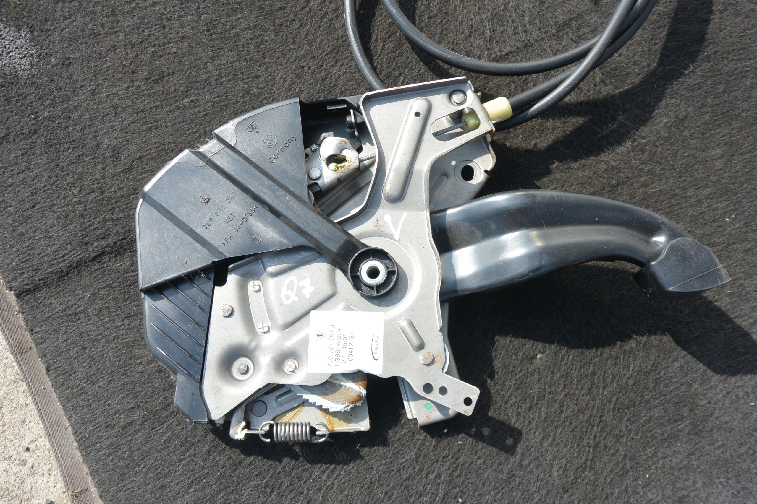 PEDAL elektrická brzda KPL AUDI Q7 4L LIFT EU