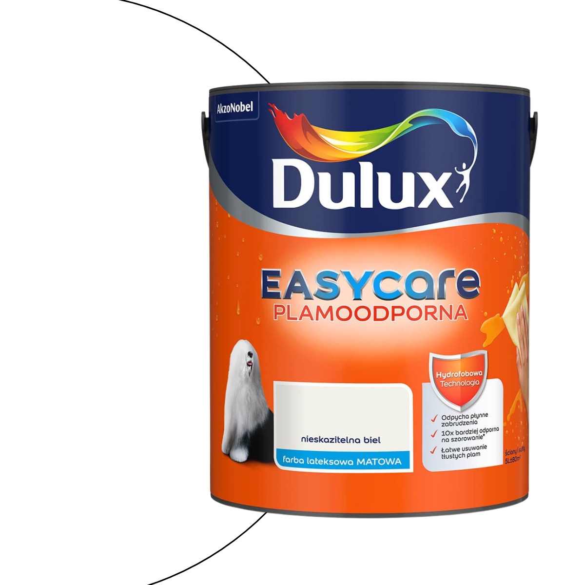 Dulux EasyCare Plamoodporna 5L Nieskazitelna biel