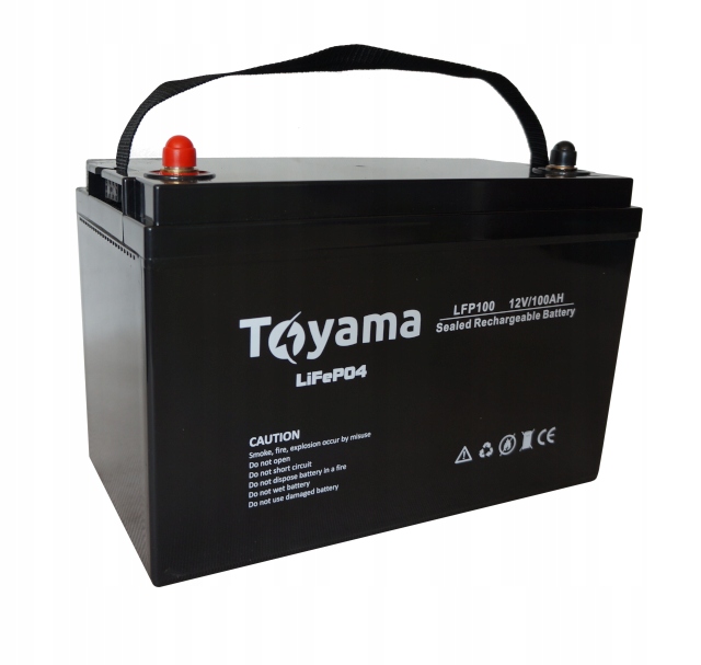 Літій-іонний акумулятор Toyama LFP 100 LiFePO4 100Ah 12V BMS Bluetooth