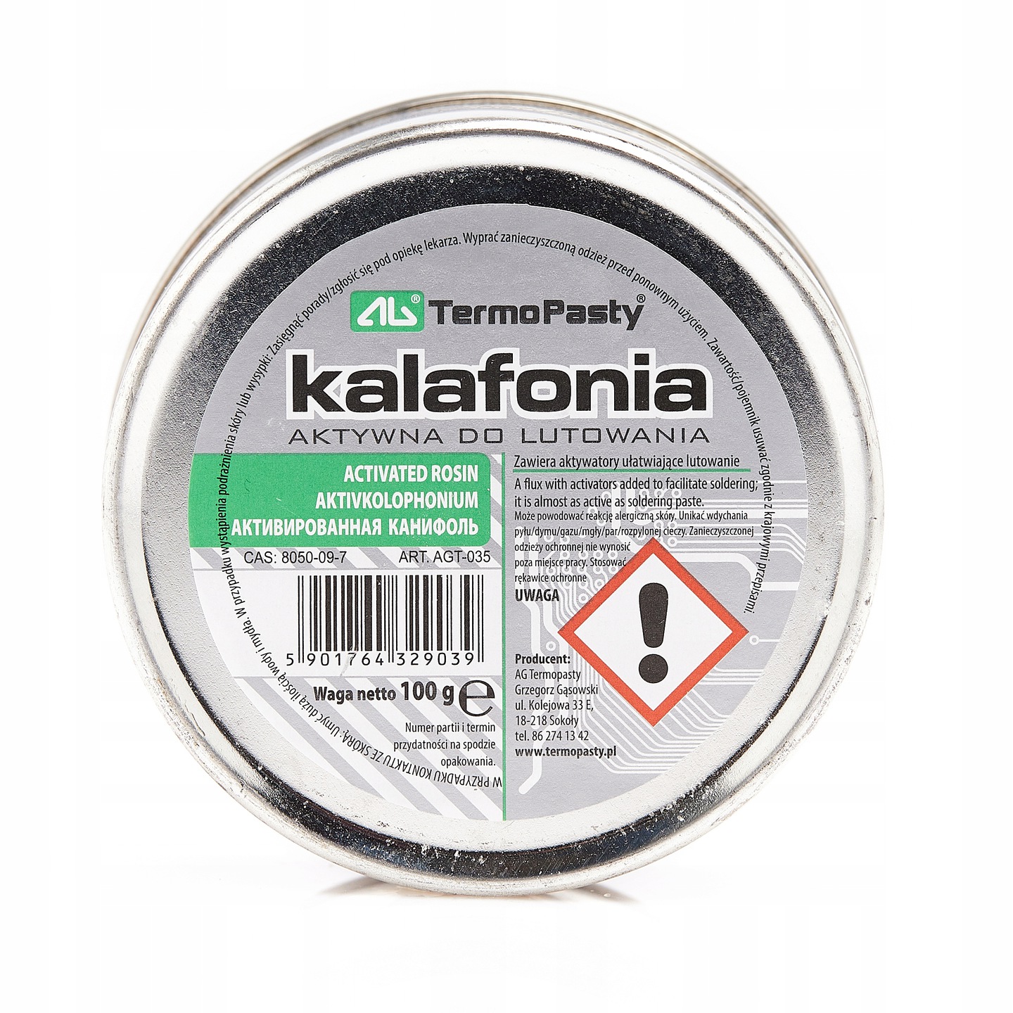 KALAFONIA AKTYWNA LUTOWNICZA DO LUTOWANIA 100G TECHREBAL