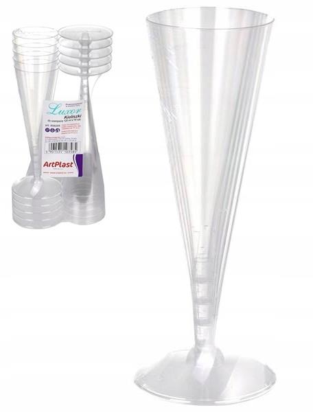 

Kieliszki Plastikowe do Szampana 120 ml 10 sztuk