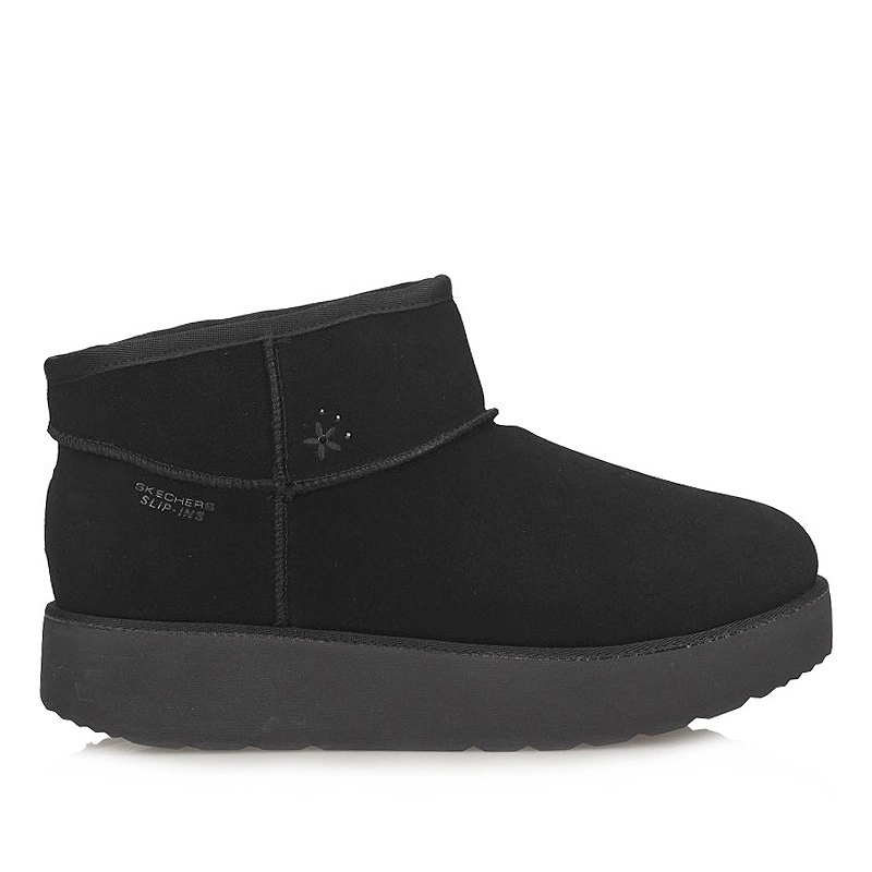 Kotníkové Boty nazouvací sněhové boty Slip-ins Skechers 169143 Bbk Keep Cozy Black