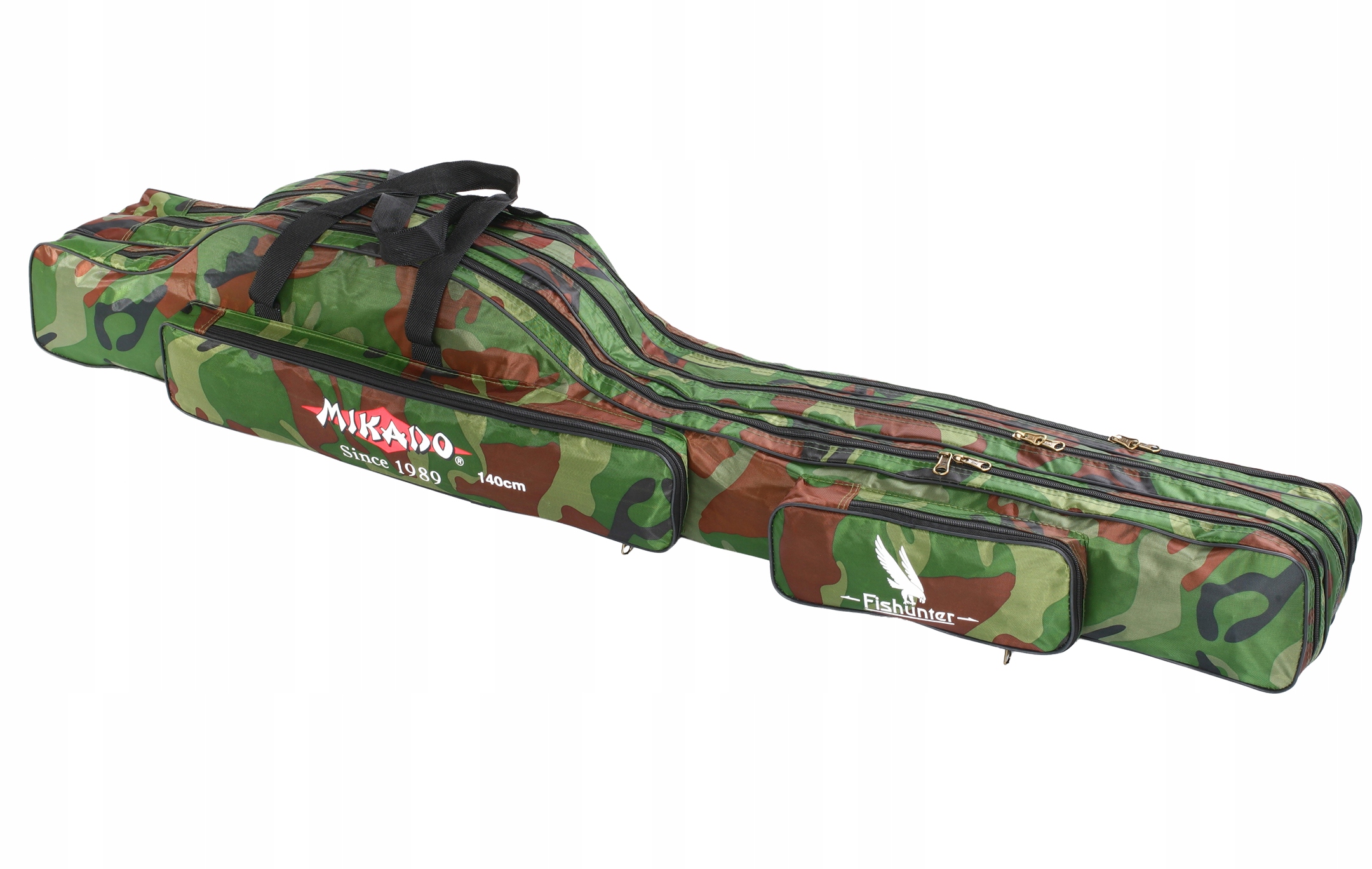 Pokrowiec Na Wędki 3 Komorowy 140cm Camo Dla Wędkarza Na Ryby