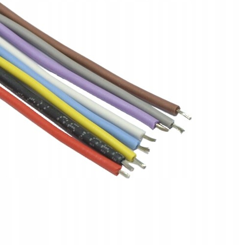 0.75 mm kabel silikonowy 500V brązowy Helukabel 10m