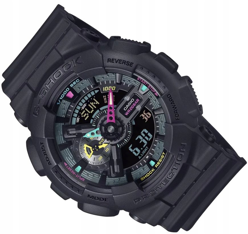 Sportovní Pánské Hodinky Casio G-shock GA-110MF-1AER Odolný Proti Otřesům WR200