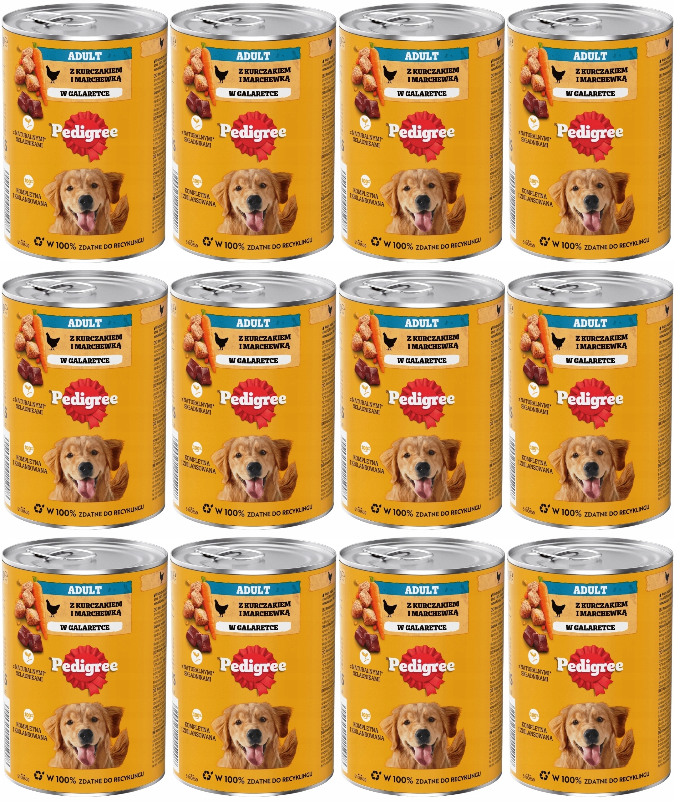 Levně Pedigree Adult Kuře v želé 12 x 400 g