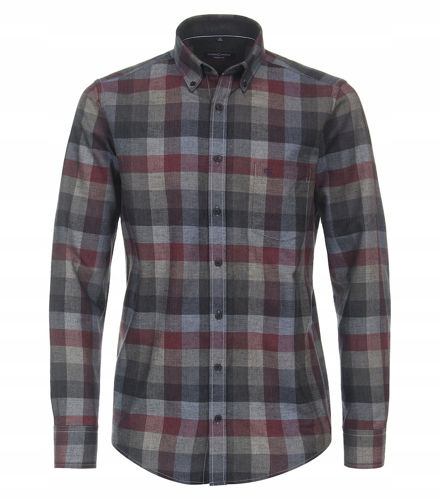 Casa Moda Velká Kostkovaná Košile Velké Velikosti 5XL