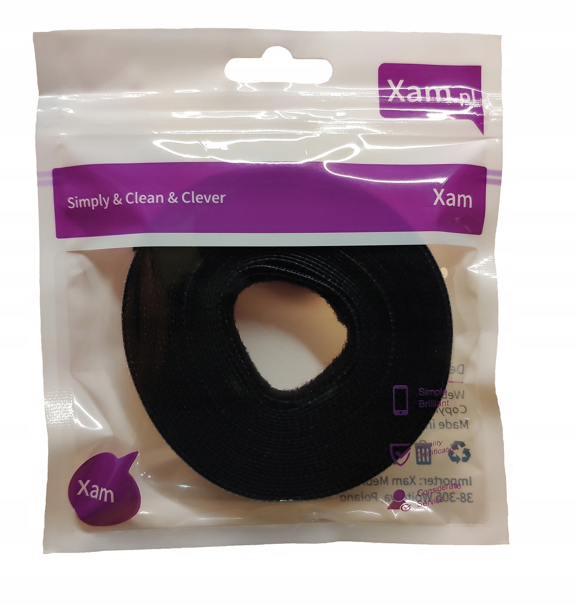 ORGANIZER DO KABLI RZEP OPASKA RZEPOWA LEPIEC DO PRZEWODÓW AGOG PRO 3m EAN (GTIN) 5908298550380