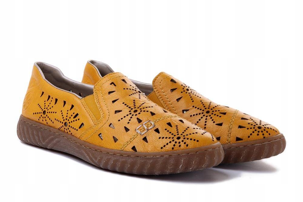 Półbuty damskie RIEKER N0967-68 yellow r40 Rozmiar 40