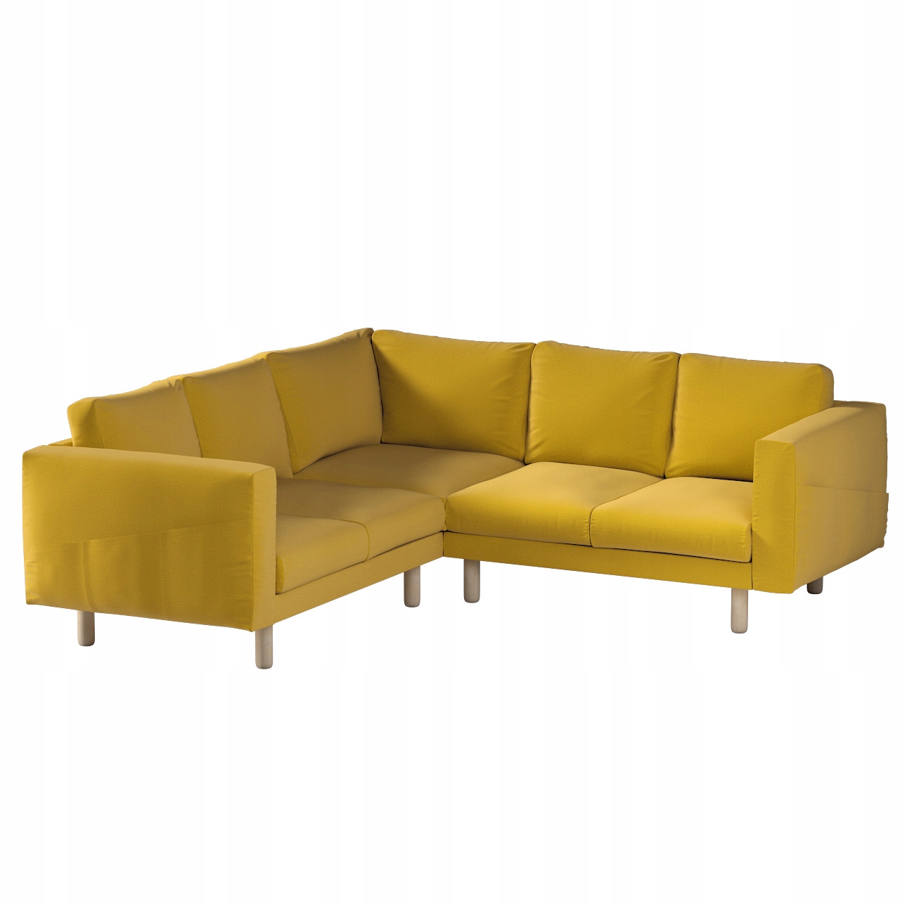 Dekoria potah na rohovou pohovku Norsborg pro 4 osoby Ikea žlutý
