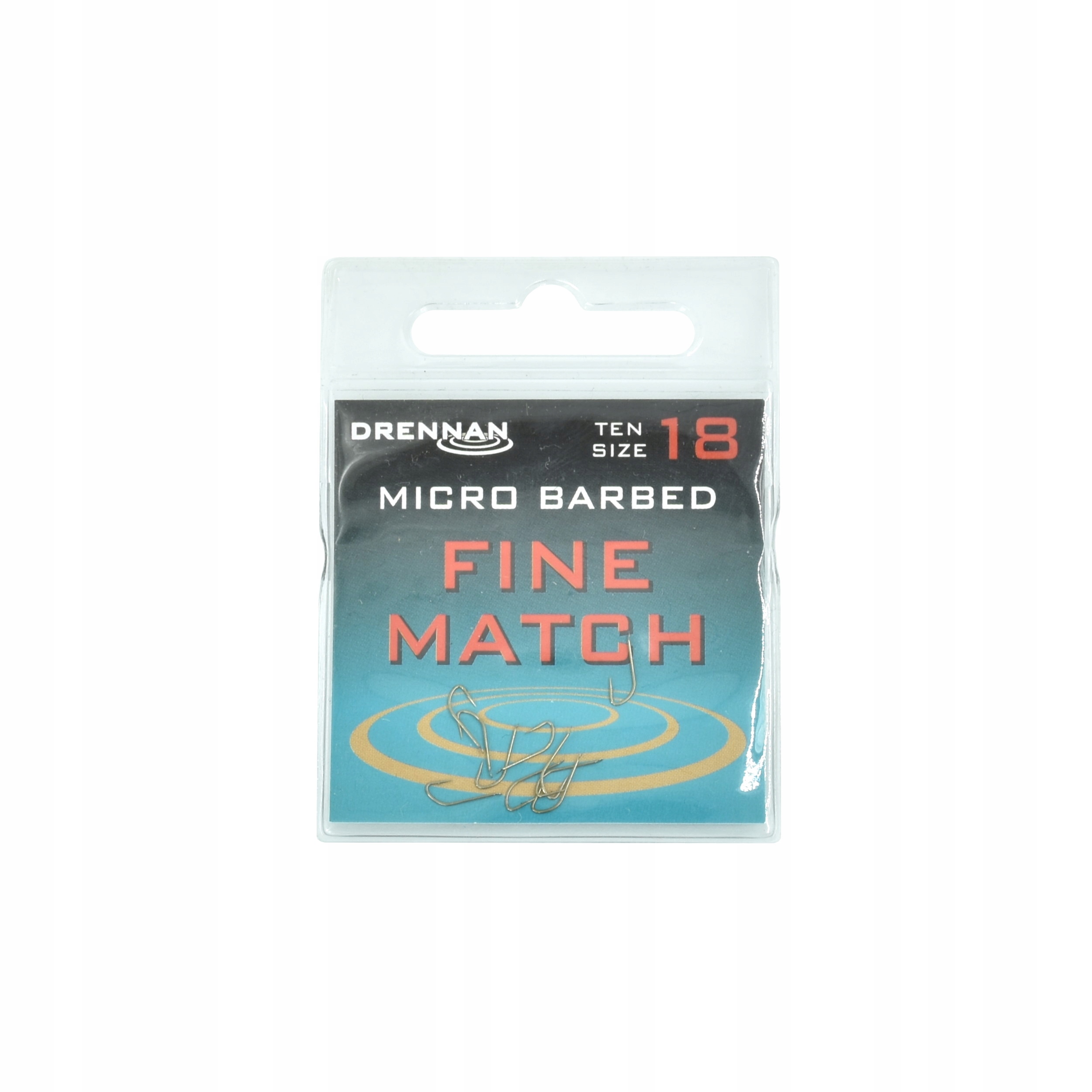 Haki z mikrozadziorem Drennan Fine Match rozmiar 18 op.10szt.