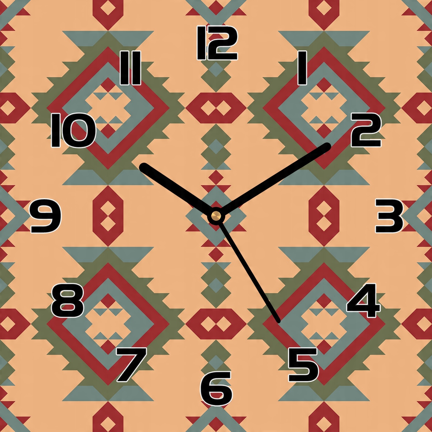

Zegar szklany Amerykańsko-indiańskie motywy 30x30