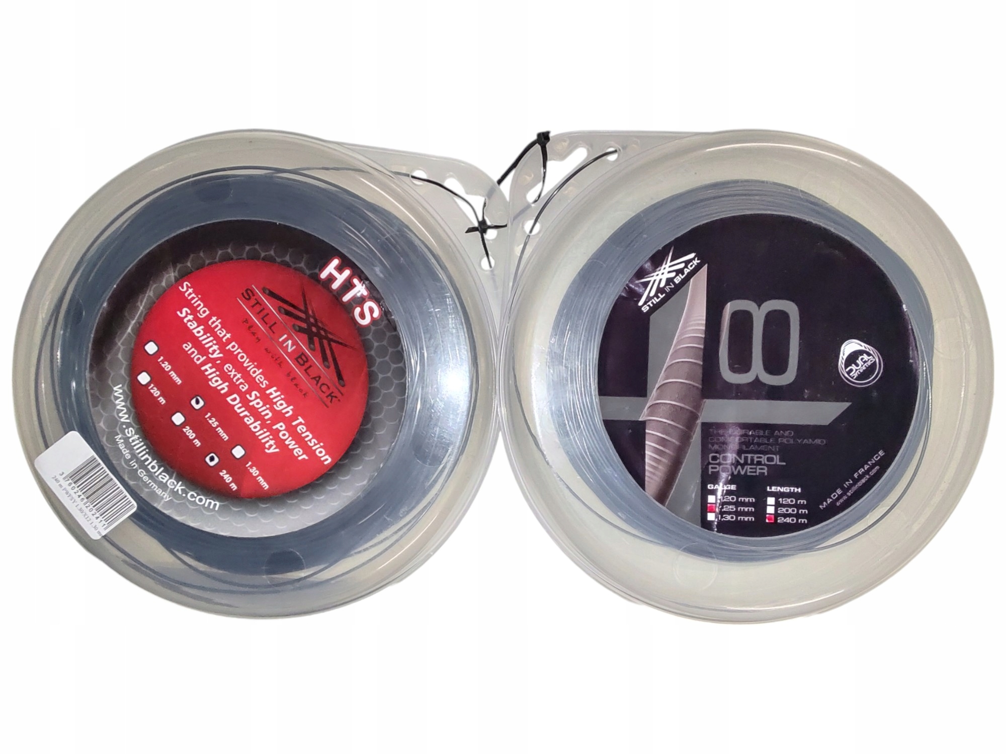 Set 2KUSŮ Tenisový výplet Cívka Still In Black 1,25 mm 240 m