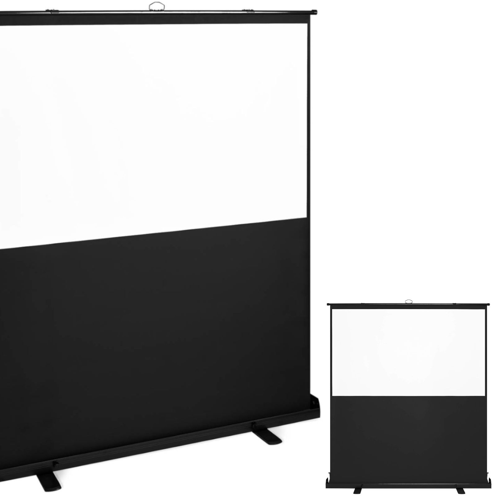 Pneumatická podlahová projekční obrazovka Roll-up 80'' 16:9 188x203 cm