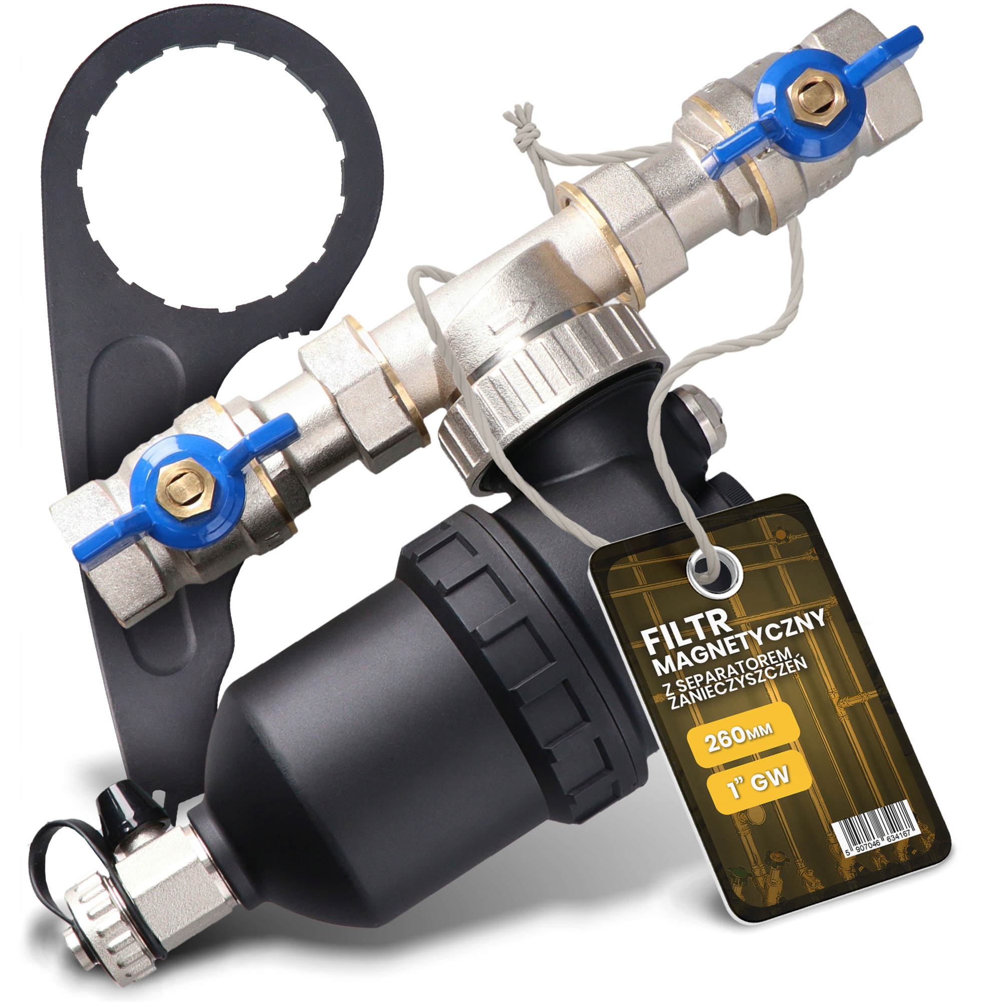 Magnetický filter 1'' DN25 Separator Odmulátor Co Neodymovým Magnetom A9-T