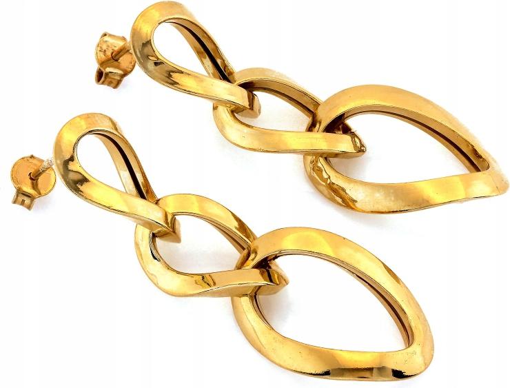 Stříbrné náušnice 925 s třemi obručí visícími jako dárek