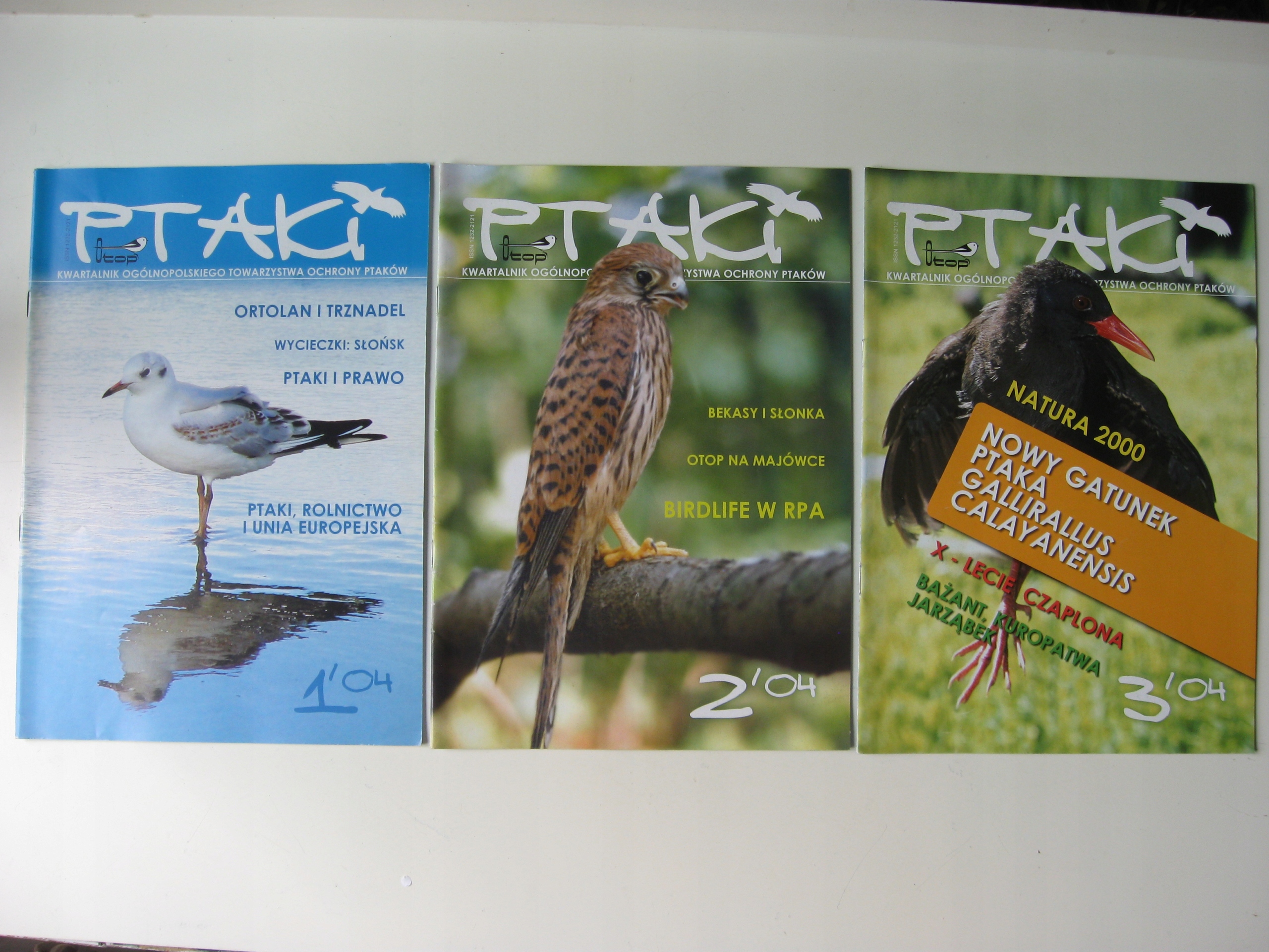 PTAKI Biuletyn OTOP - 3 numery 1, 2, 3/2004 ISSN 12322121