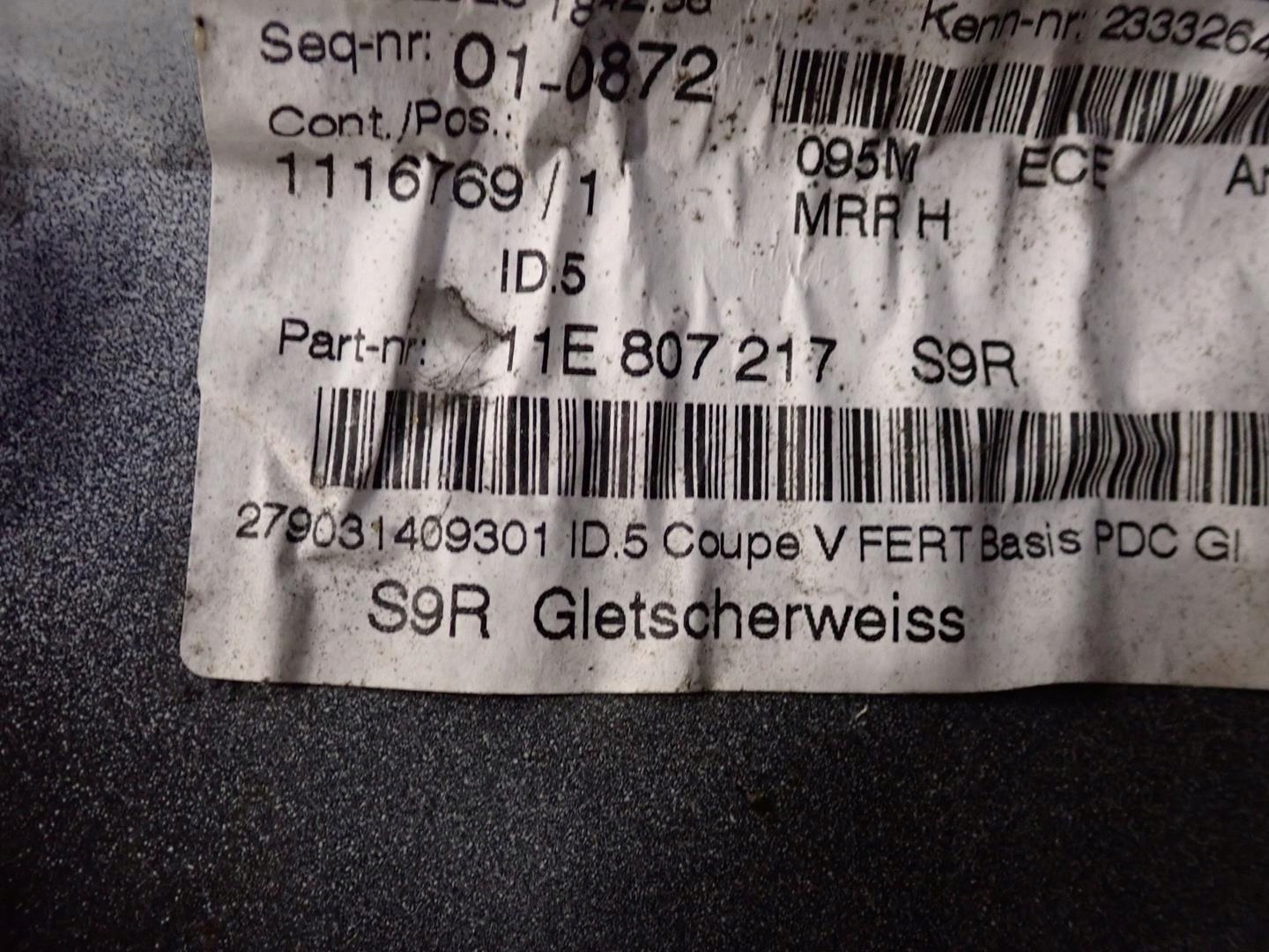 nárazník předek přední VW ID5 2021- 11E807217