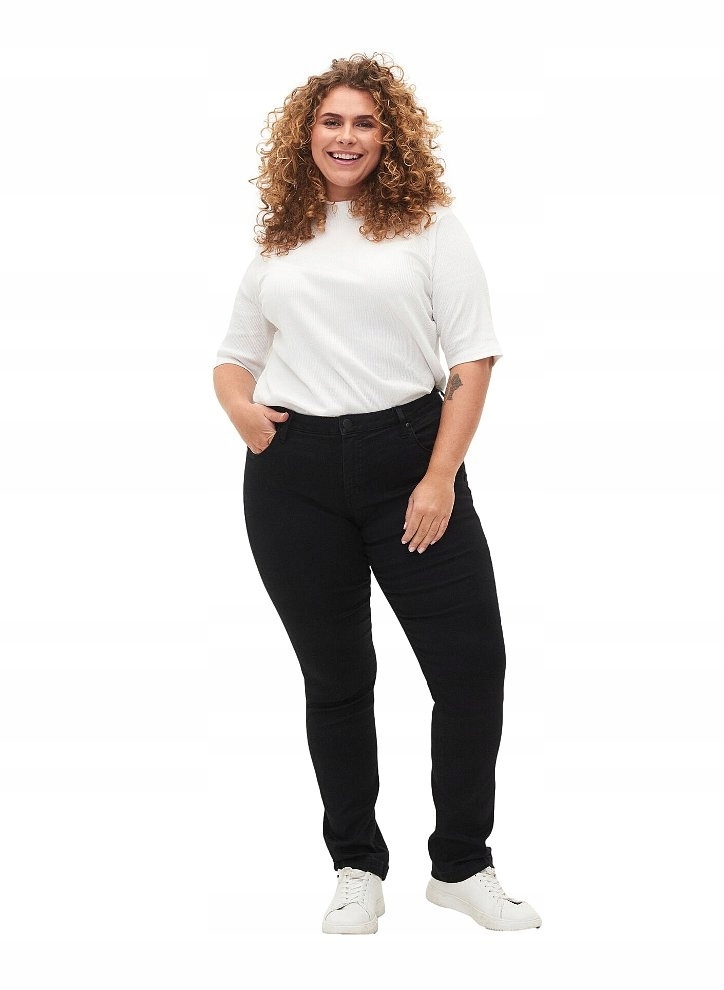 Zizzi Džíny Černé Slim Fit 305A N82 52