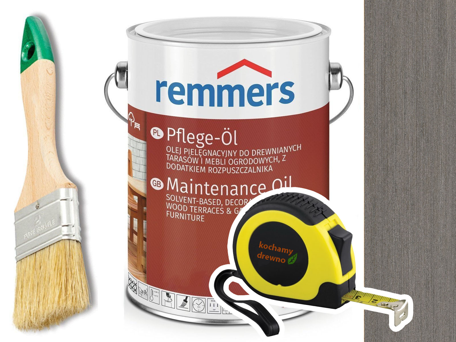 

Remmers Pflege-Ol olej do tarasu Grafitowy 2,5L