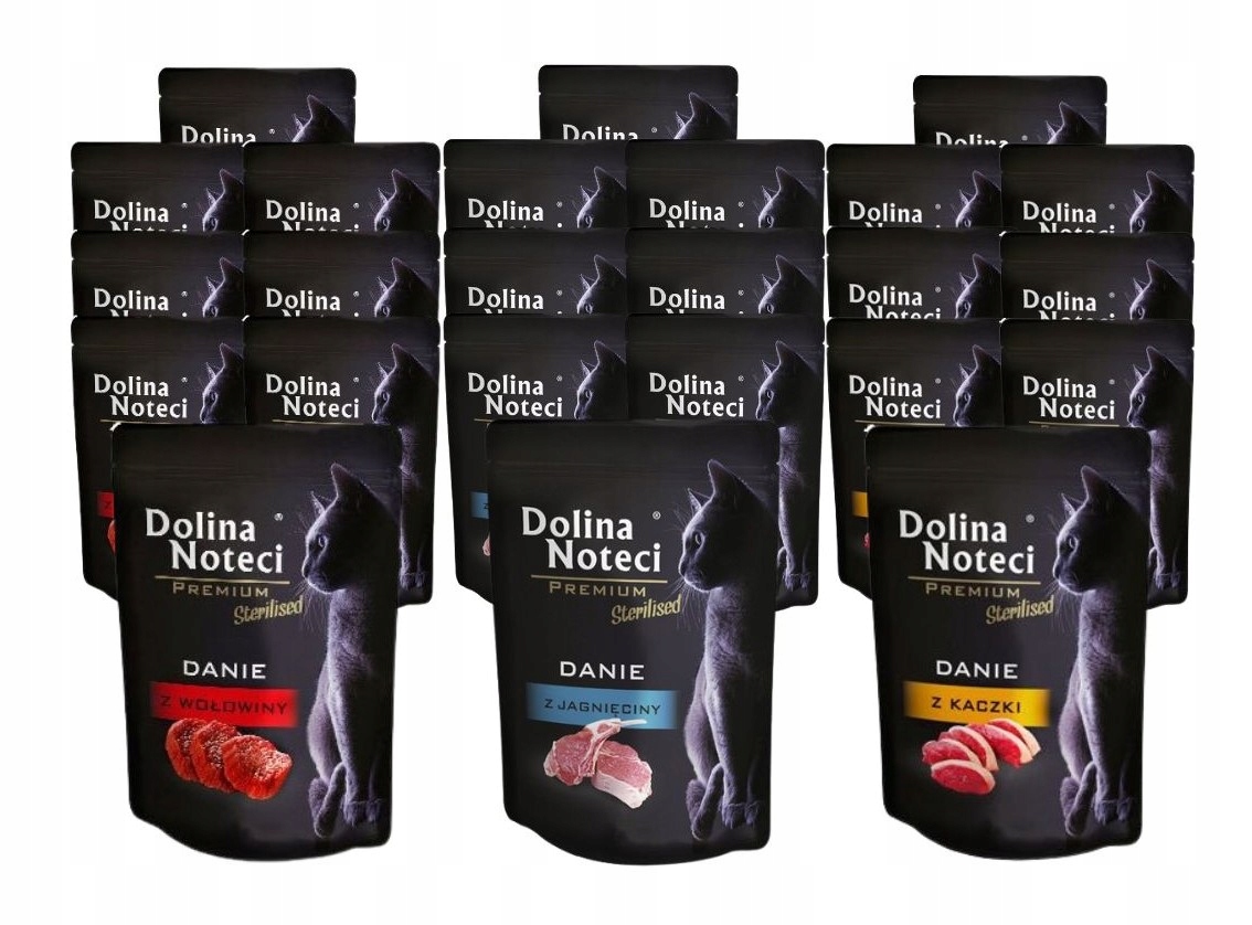 Levně Mokré krmivo pro kočky Dolní poznámka Premium Danie MIX 24x85 g
