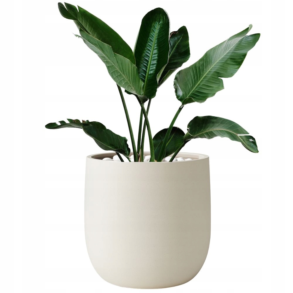 Donica ogrodowa Fero wys. 40x40 cm kremowa, duża mrozoodporna doniczka