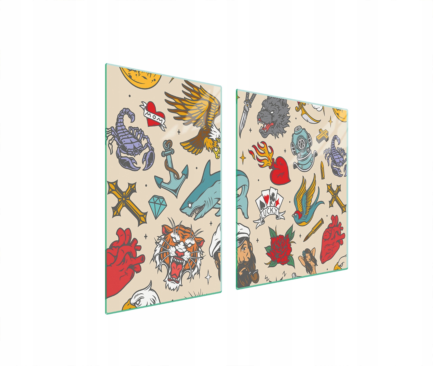 Skleněná Deska a Krájecí Prkénko 100x52 Bajka Tvrzené Sklo