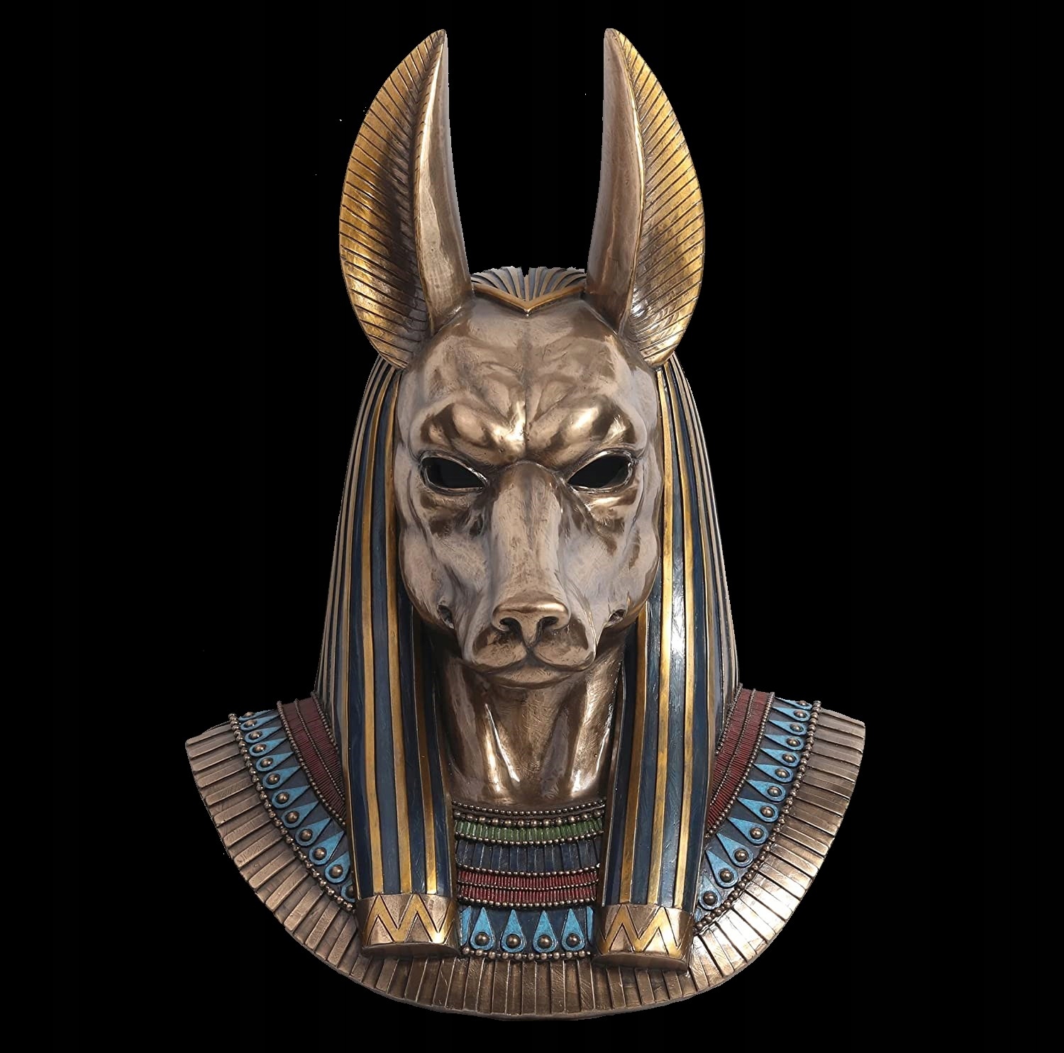 MASKA EGIPSKIEGO BOGA ANUBISA VERONESE (WU76666A4) Wysokość produktu 37 cm