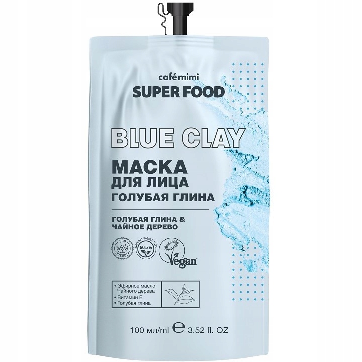 

Cafe MIMI Maska do Twarzy Niebieska Glina 100 ml