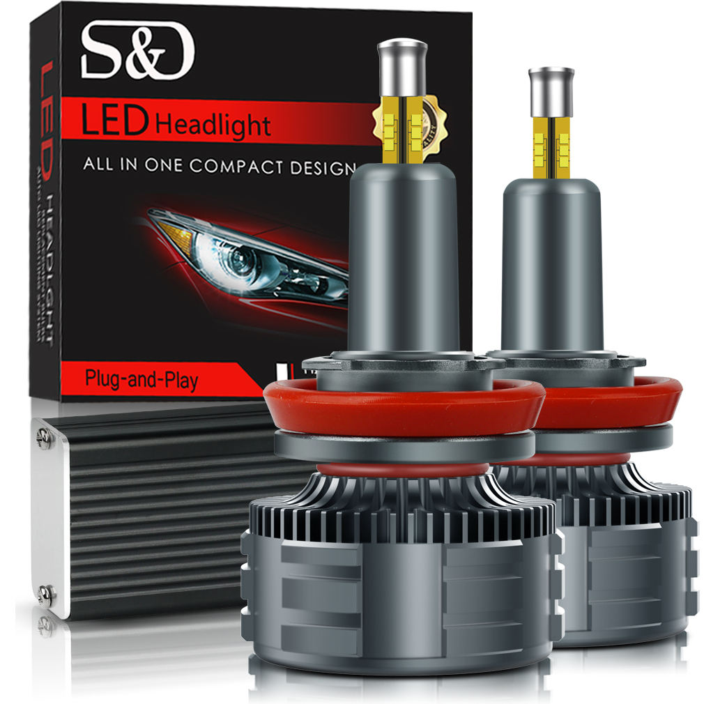 Żarówki Led S&d H9 160W 360° Slim 25000LM Mocne Can