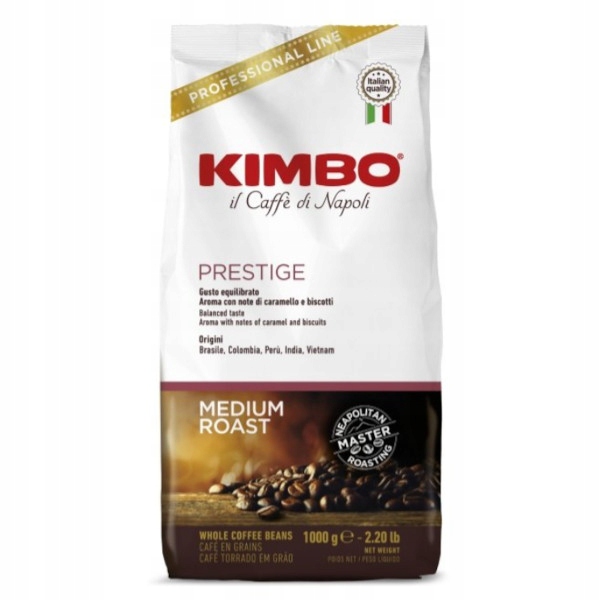 Levně Káva zrnková Kimbo Prestige arabica 1 kg