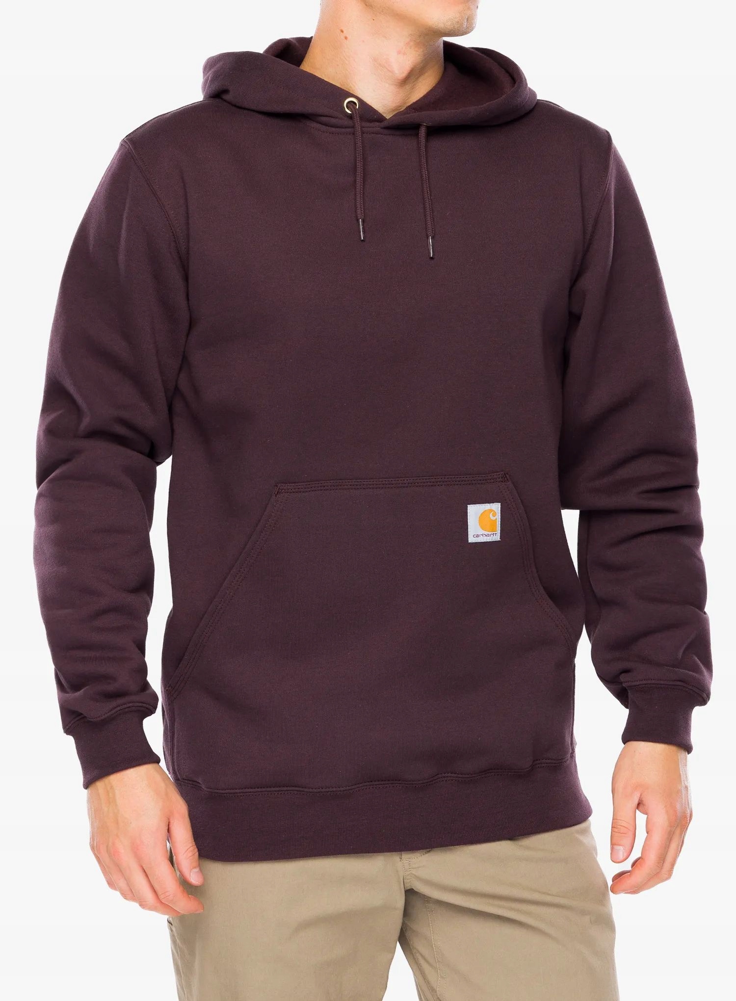 Mikina s kapucí Carhartt Sleeve Logo Hooded Sweatshirt dark sepia S