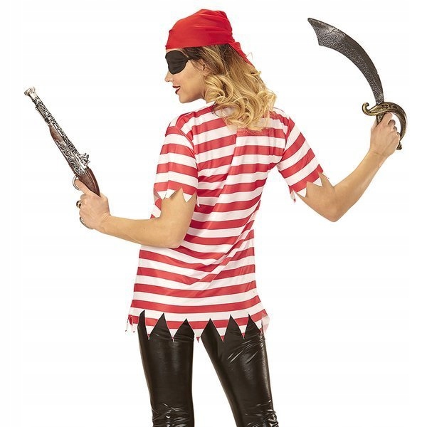 STRÓJ PIRATKI TSHIRT W PASKI BANDANA OPASKA xl Płeć kobieta
