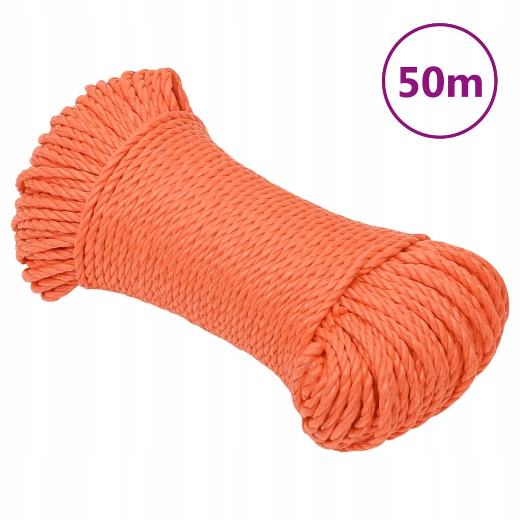 Linka robocza pomarańczowa 6 mm 50 m polipropylen