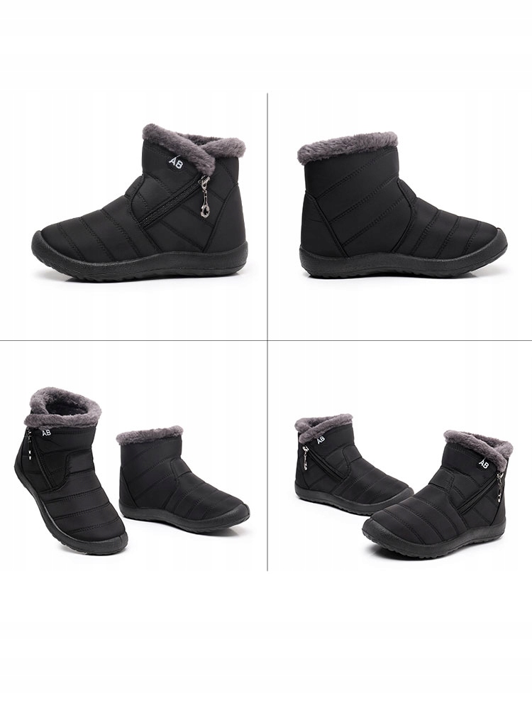 BUTY DAMSKIE ZIMOWE ŚNIEGOWCE CIEPŁE OCIEPLANE r37 Płeć kobieta