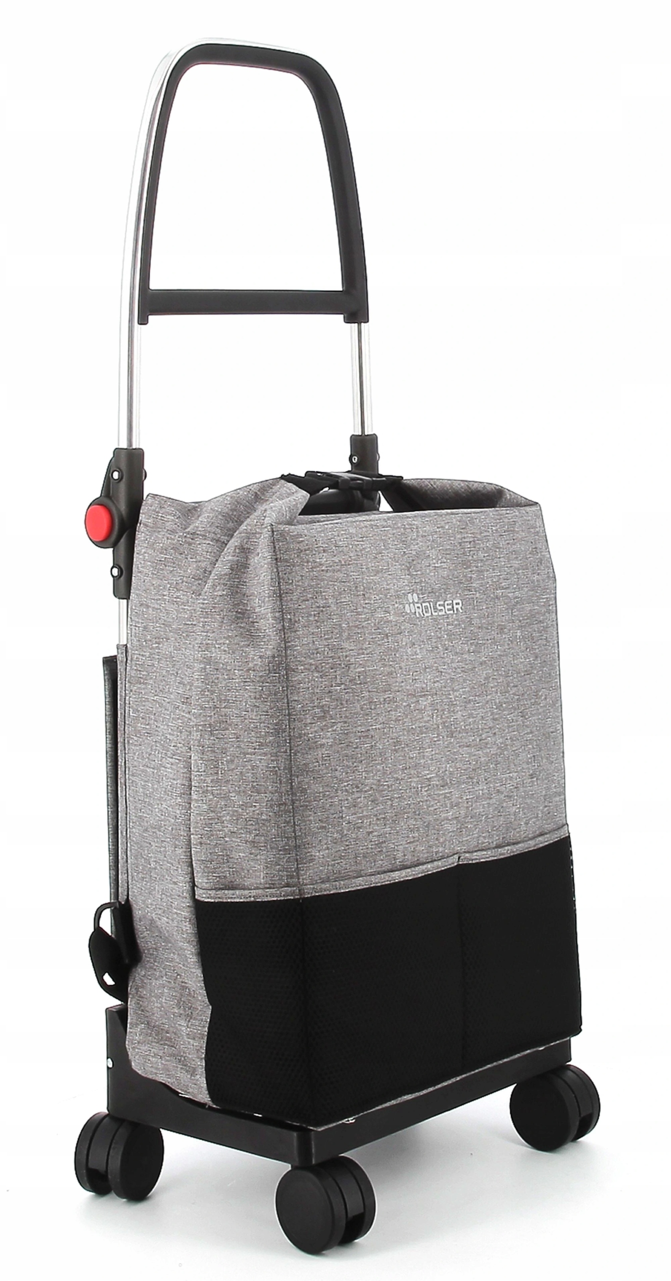 Rolser One Tweed T-Shop skládací nákupní taška batoh na kolečkách, šedý