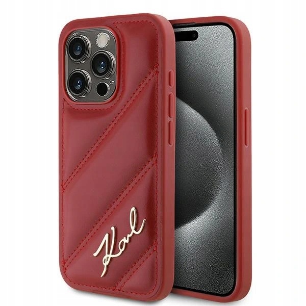 Karl Lagerfeld etui na telefon (KLHCP15LPQDSMGR) iPhone 15 Pro Czerwony
