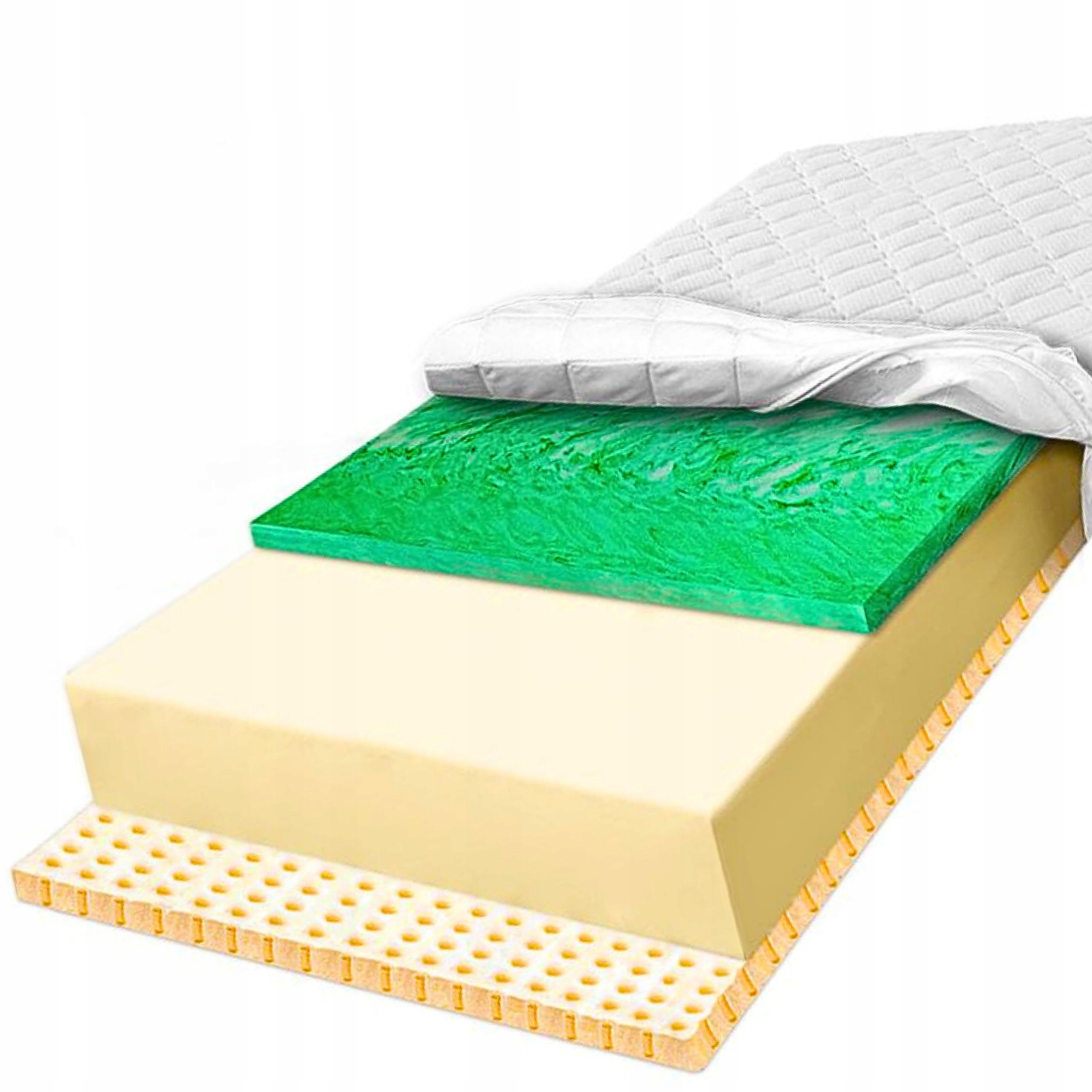 Matrac 140x200 pružná pena a latexová podložka hypoalergénna 17 cm H3