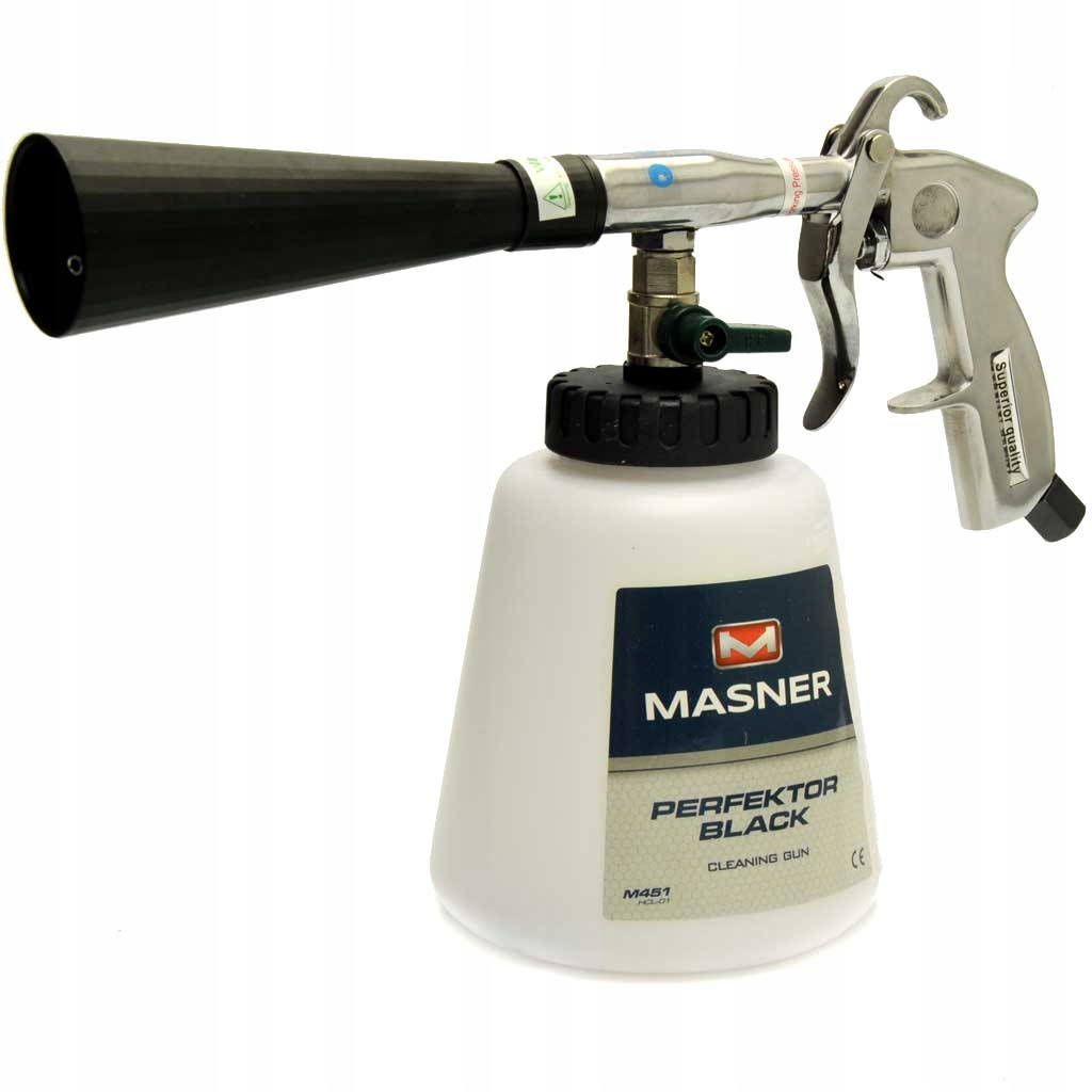 

Perfektor Black PIstolet z dyszą wirującą - Zestaw