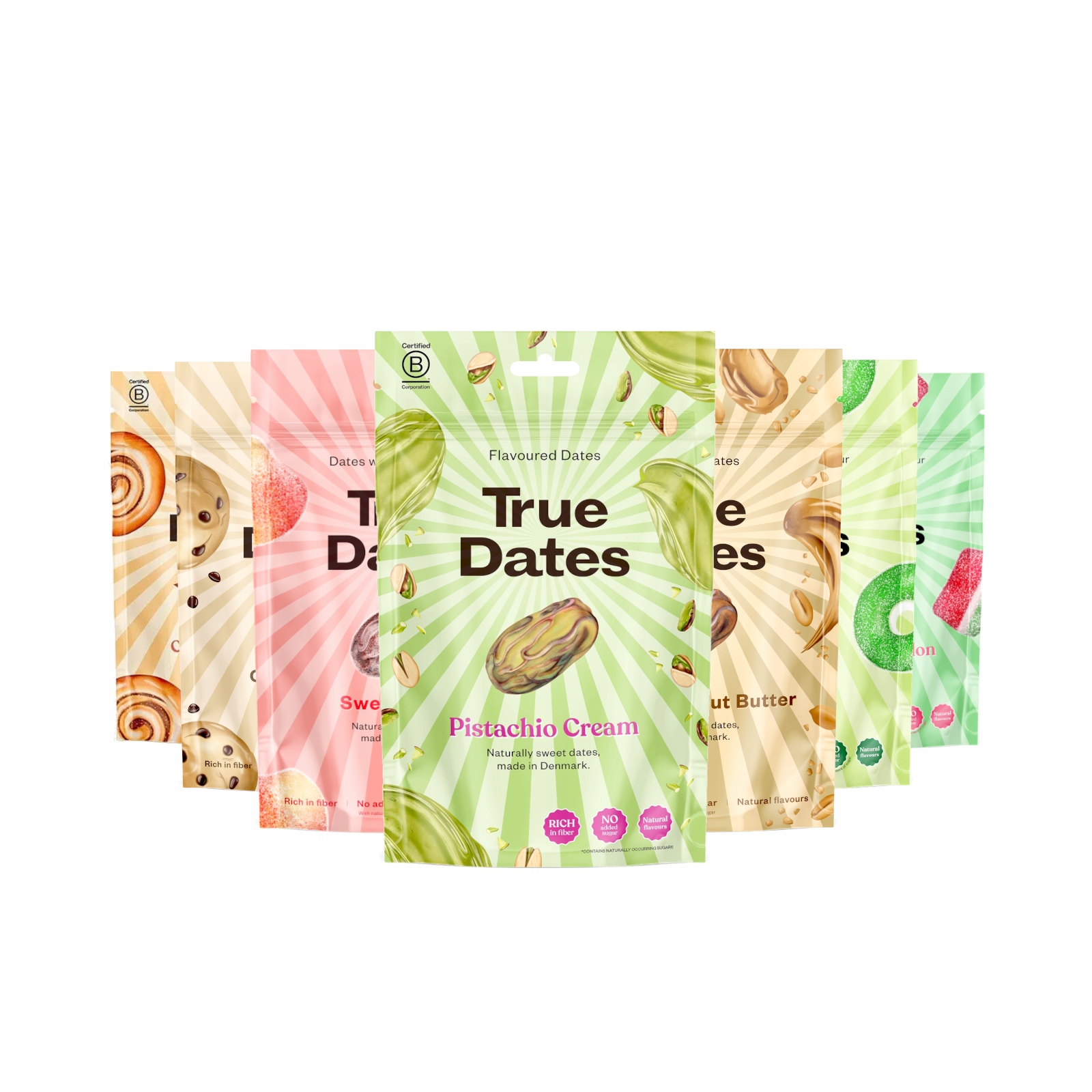 True Dates Sada datlí Premium – 7 příchutí, Degustační mix