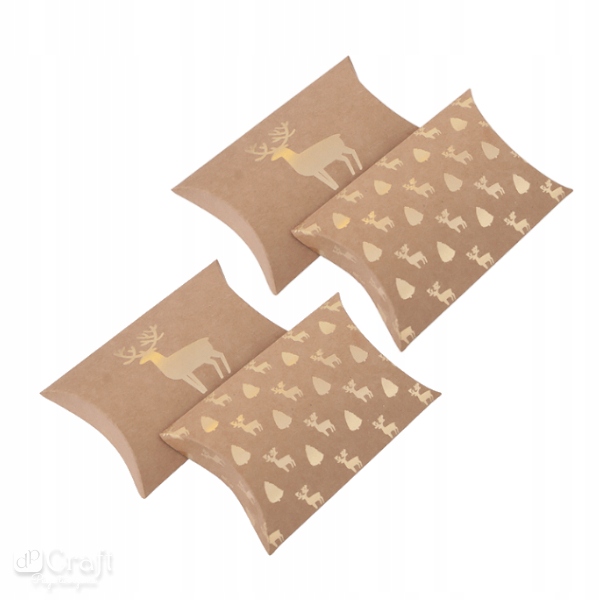 

Pudełka Składane Pillow Box 10X11x3 CM Jeleń 4 Szt
