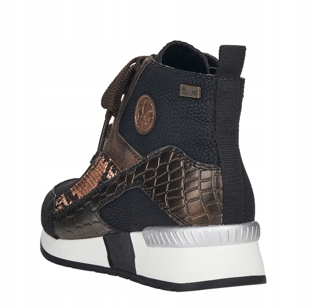 Rieker N7610-00 czarne botki sneakersy TEX Rozmiar 39