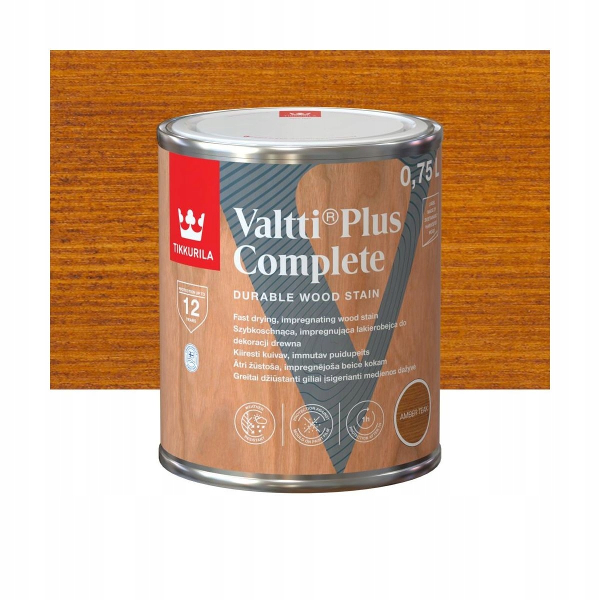 Tikkurila VALTTI PLUS COMPLETE 0,75l AMBER TEAK