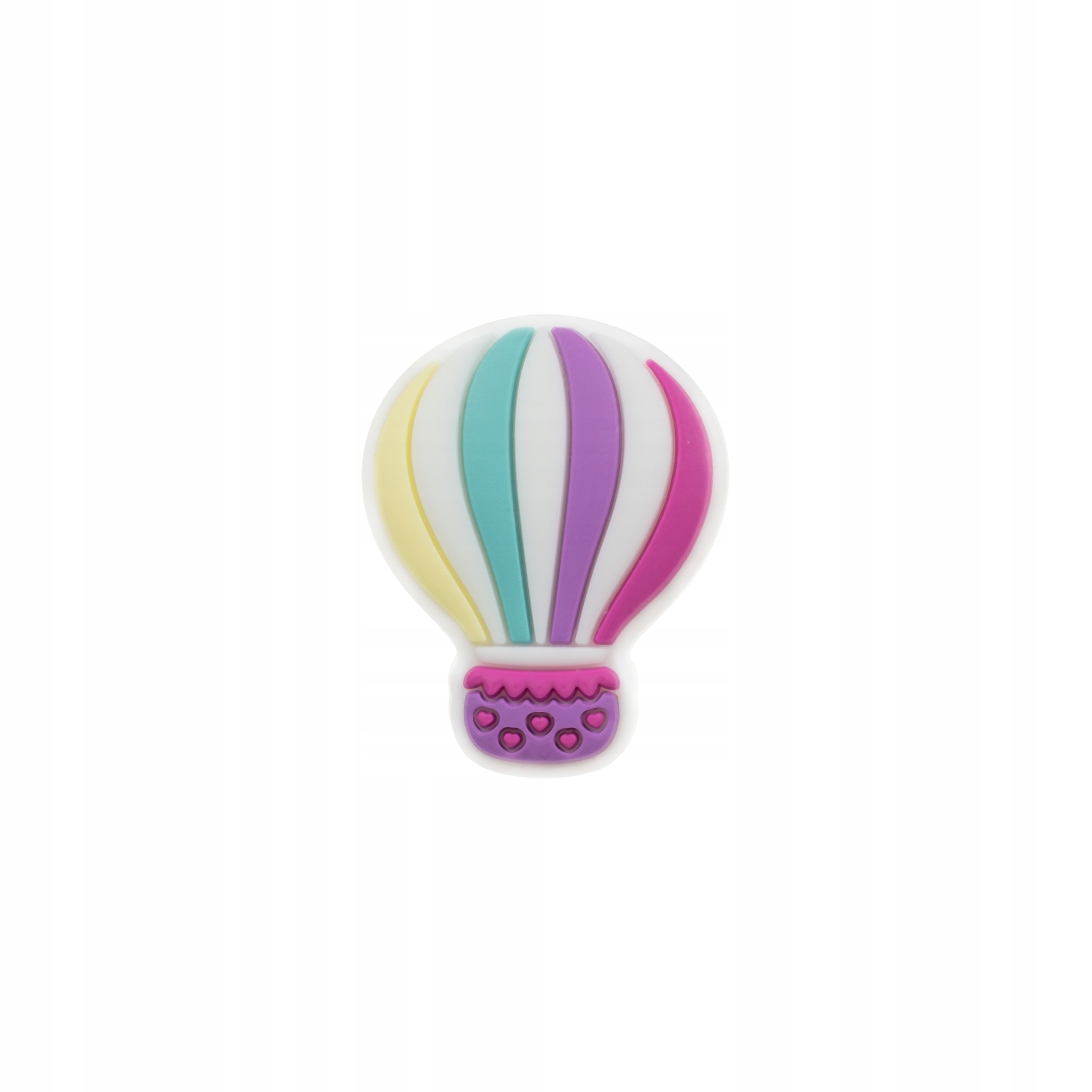1szt koralik silikonowy balon fuksja fiolet+