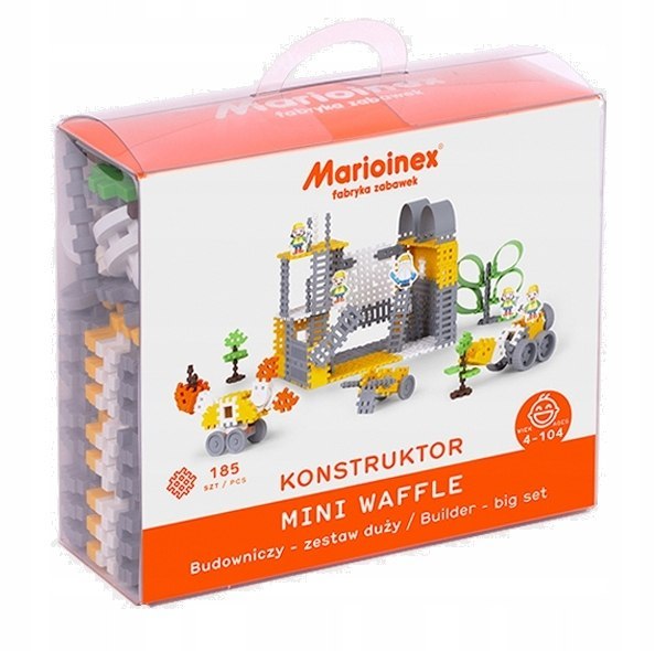 

Klocki Mini Wafle Budowa 185 elementów Marioinex