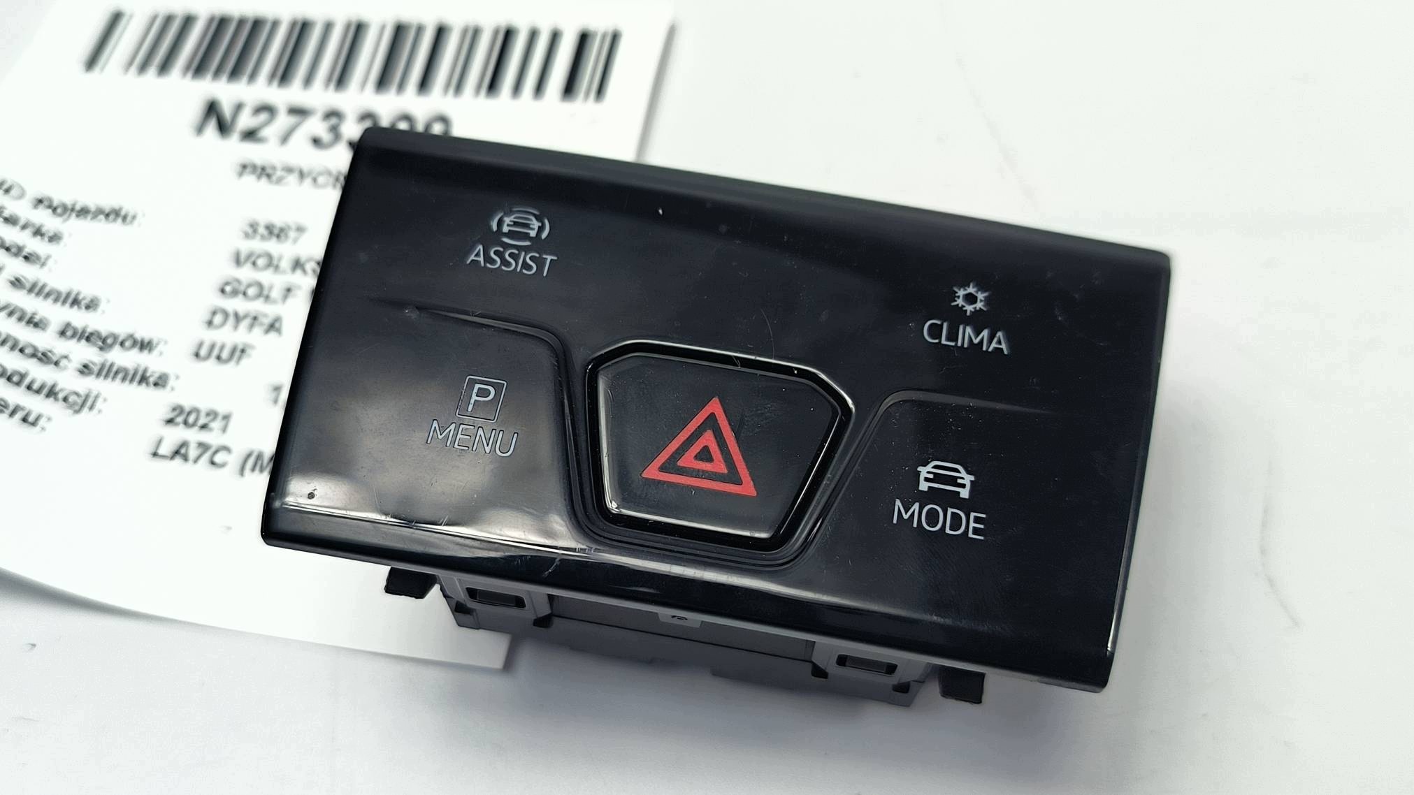 Bouton 5H0925193AD VOLKSWAGEN GOLF VIII R-LINE
