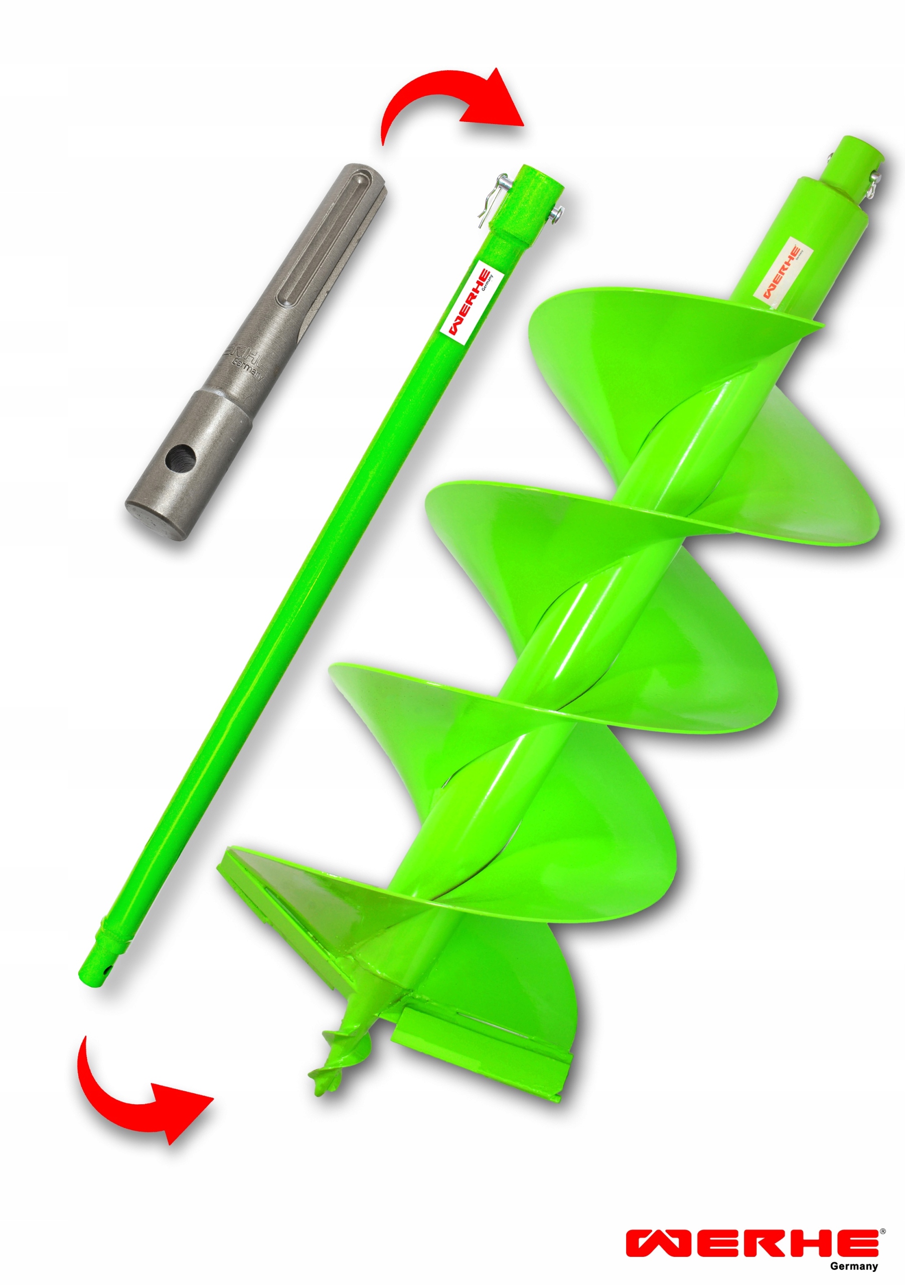 Wiertło Gleba 300 mm H 60 cm przedłużka SDS Max Werhe