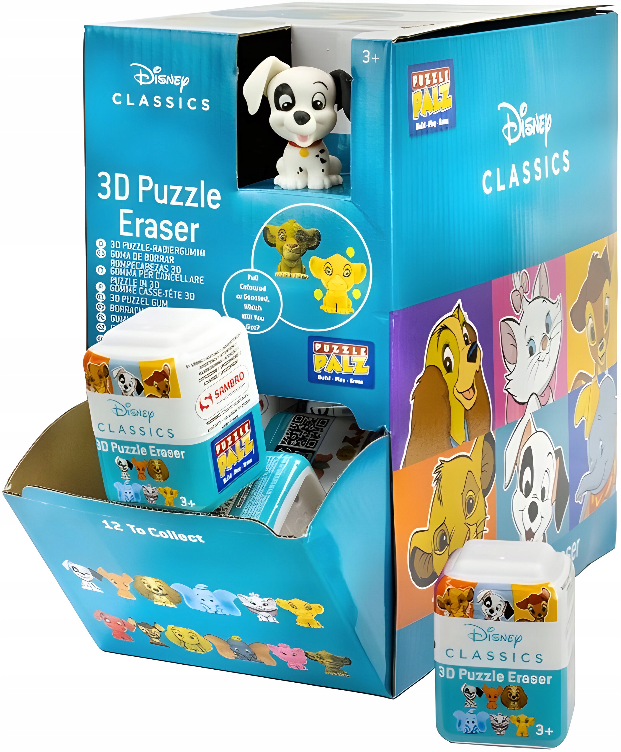 DISNEY FIGURKA GUMKA DO MAZANIA SASZETKA NIESPODZIANKA UKŁADANKA 3D